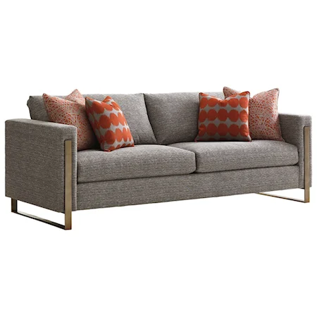 Nob Hill Modern Sofa with Metal Frame